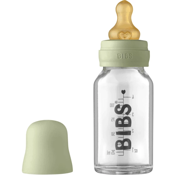 BIBS® Babyflasche Complete Set 110 Ml, Sage 3 BIBS® Babyflasche Complete Set 110 Ml, Sage