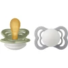 BIBS® Nachtschnuller Supreme Sage Und Cloud Latex 0-6 Monate, 2 Stk.