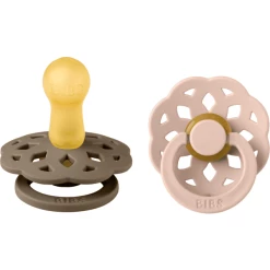 BIBS® Schnuller Boheme 6-18 Monate Dark Oak/Blush
