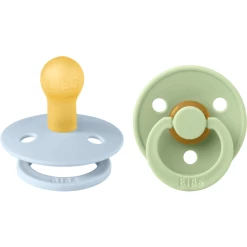 BIBS® Schnuller Colour 0-6 Monate Baby Blue/Pistachio, 2 Stk.