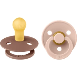 BIBS® Schnuller Colour Blush / Woodchuck 0-6 Monate, 2 Stk.