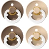 BIBS® Schnuller Colour Dark Oak / Vanilla Night 0-6 Monate, 4 Stk.