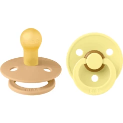 BIBS® Schnuller Colour Desert Sand & Sunshine 0-6 Monate, 2 Stk.