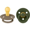 BIBS® Schnuller Colour Hunter Green & Dark Oak 0-6 Monate, 2 Stk.