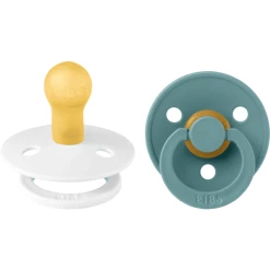 BIBS® Schnuller Colour Island Sea & White 0-6 Monate, 2 Stk.