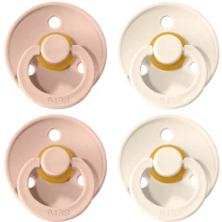 BIBS® Schnuller Colour Ivory / Blush 6-18 Monate, 4 Stk.