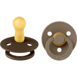 BIBS® Schnuller Colour Mocha/Dark 6-18 Monate, 2 Stk.