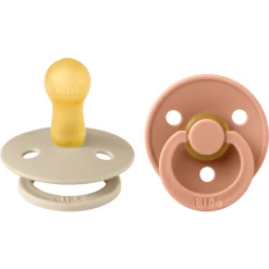 BIBS® Schnuller Colour Peach/Vanilla 6-18 Monate, 2 Stk.