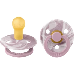 BIBS® Schnuller Colour Tie Dye - Heather & White 0-6 Monate, 2 Stk.