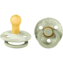 BIBS® Schnuller Colour Tie Dye - Sage & Ivory 0-6 Monate, 2 Stk.