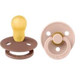 BIBS® Schnuller Colour Woodchuk Und Blush Ab 18 Monate, 2 Stk.