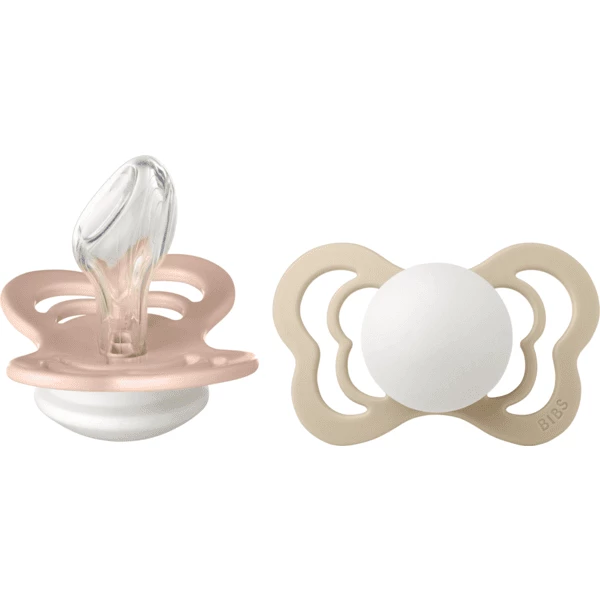 BIBS® Schnuller Couture Blush Und Vanilla Glow Silikon 6-36 Monate, 2 Stk. 3 BIBS® Schnuller Couture Blush Und Vanilla Glow Silikon 6-36 Monate, 2 Stk.