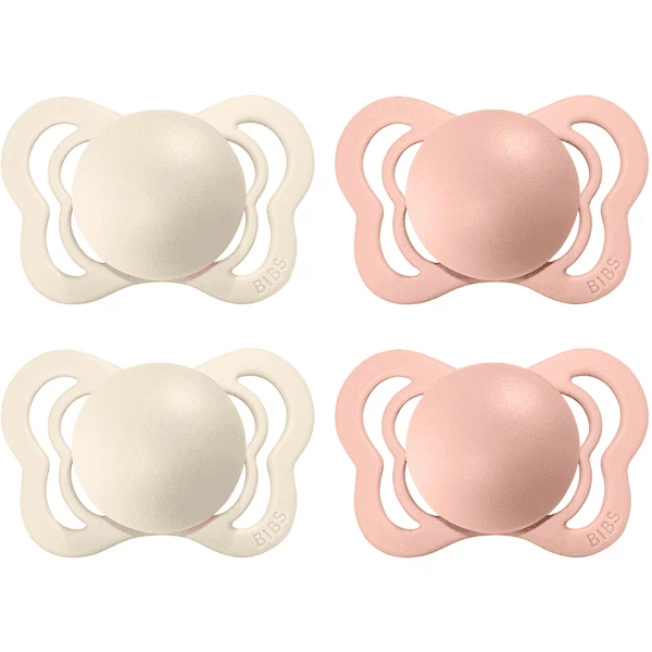 BIBS® Schnuller Couture Ivory / Blush Latex 0-6 Monate, 4 Stk. 3 BIBS® Schnuller Couture Ivory / Blush Latex 0-6 Monate, 4 Stk.