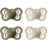 BIBS® Schnuller Couture Olive / Vanilla Latex 0-6 Monate, 4 Stk.