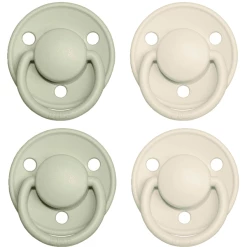 BIBS® Schnuller De Lux Ivory / Sage 0-36 Monate, 4 Stk.