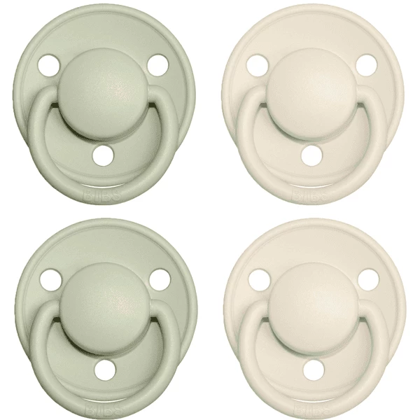 BIBS® Schnuller De Lux Ivory / Sage 0-36 Monate, 4 Stk. 3 BIBS® Schnuller De Lux Ivory / Sage 0-36 Monate, 4 Stk.