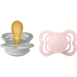 BIBS® Schnuller Supreme Latex Haze Und Blossom 0-6 Monate, 2 Stk.