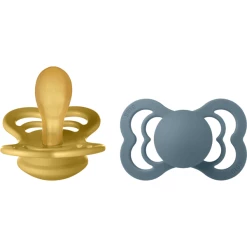 BIBS® Schnuller Supreme Meadow/Petrol Latex 6-36 Monate, 2 Stk.