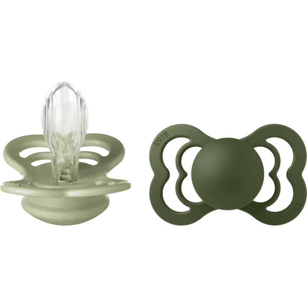 BIBS® Schnuller Supreme Sage / Hunter Green Silikon 6-36 Monate, 2 Stk. 3 BIBS® Schnuller Supreme Sage / Hunter Green Silikon 6-36 Monate, 2 Stk.