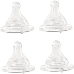 Chicco Sauger Anti-Kolik Für Normalen Nahrungsfluss Aus Silikon, 4 Stück