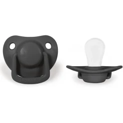 Filibabba Schnuller 0-6 Monate Stone Grey, 2 Stück