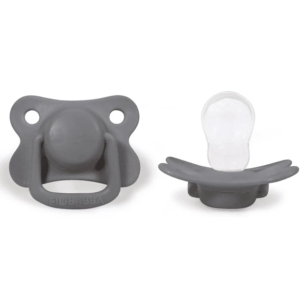 Filibabba Schnuller +6 Monate Dark Grey, 2 Stück 3 Filibabba Schnuller +6 Monate Dark Grey, 2 Stück