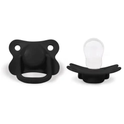 Filibabba Schnuller +6 Monate Schwarz, 2 Stück