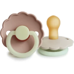 FRIGG Nachtschnuller Daisy Blush Night/Cream 0-6 Monate