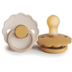 FRIGG Schnuller Daisy Chamomile/Honey Gold 0-6 Monate