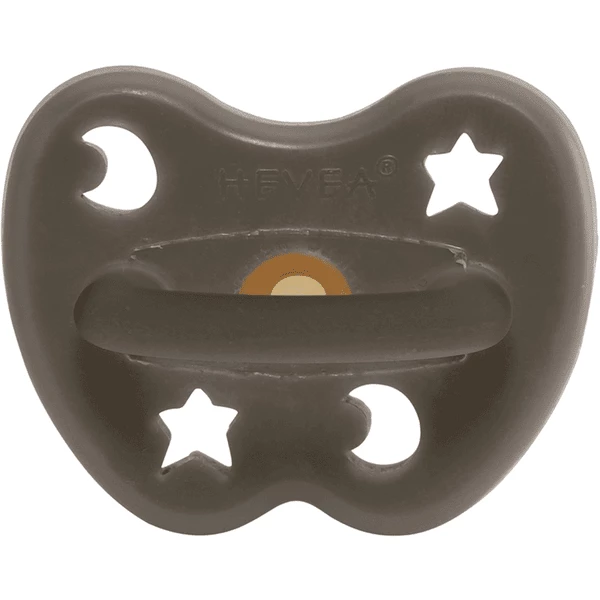 HEVEA Schnuller - Naturkautschuk Shitake Grey, Stern & Mond (0-3 Mon.) 3 HEVEA Schnuller - Naturkautschuk Shitake Grey, Stern & Mond (0-3 Mon.)