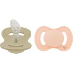 Lullaby Planet Schnuller Dental Aus Silikon Gr. 1 Lake Green & Alabaster, 2er Pack