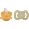 Lullaby Planet Schnuller Dental Aus Silikon Gr. 1 Lake Green & Daisy Yellow, 2er Pack