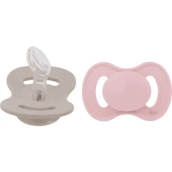 Lullaby Planet Schnuller Dental Aus Silikon Gr. 1 Rose Quartz & Beach Sand, 2er Pack