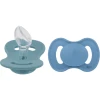Lullaby Planet Schnuller Dental Aus Silikon Gr. 2 Ocean Teal & Dove Blue, 2er Pack
