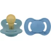 Lullaby Planet Schnuller Rund Aus Latex Gr. 2 In Ocean Teal & Dove Blue, 2er Pack