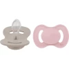 Lullaby Planet Schnuller Symmetrischer Aus Silikon Gr. 1 Rose Quartz & Beach Sand, 2er Pack