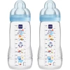 MAM Babyflasche Easy Active™ 330 Ml, Weltall Blau Im Doppelpack
