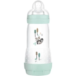 MAM Babyflasche Easy Start Anti-Colic, 320 Ml Ab 4+ Monate, Waschbär