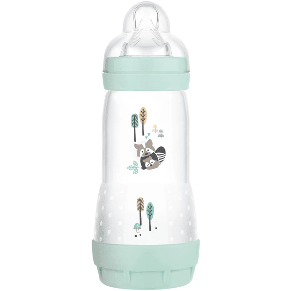 MAM Babyflasche Easy Start Anti-Colic, 320 Ml Ab 4+ Monate, Waschbär 3 MAM Babyflasche Easy Start Anti-Colic, 320 Ml Ab 4+ Monate, Waschbär
