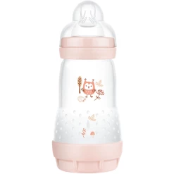 MAM Babyflasche Easy Start Anti Colic-Elements 260 Ml Eule In Rosa