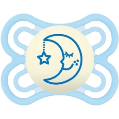 MAM Nachtschnuller Perfect Blau 0 - 6 Monate Silikon