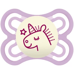 MAM Nachtschnuller Perfect Rosa 0 - 6 Monate Silikon
