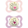 MAM Nachtschnuller Supreme Night Silikon, 0-6 Monate, 2 Stk., Katze/Frosch -Nip-Family shop mam nachtschnuller supreme night silikon 0 6 monate 2 stk katze frosch a382634