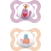 MAM Schnuller Air Silikon, 0-6 Monate, 2 Stk, Katze/Schildkröte