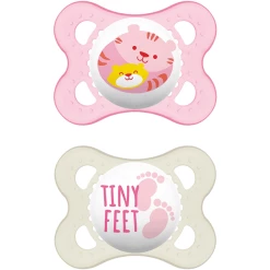 MAM Schnuller Original Aus Silikon 0 - 6 Monate, Tiger/Füße