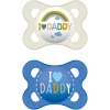 MAM Schnuller Original Love Daddy Aus Silikon 0 - 6 Monate, Blau/beige