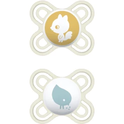 MAM Schnuller Perfect Start Aus Silikon 0 - 2 Monate, Eichhörnchen/Küken