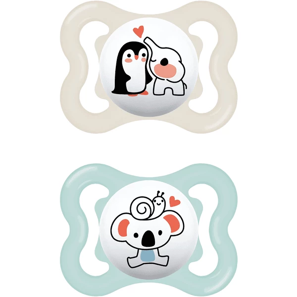 MAM Schnuller Supreme Silikon, 0-6 Monate, 2 Stk., Elefant/Koala 3 MAM Schnuller Supreme Silikon, 0-6 Monate, 2 Stk., Elefant/Koala
