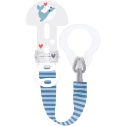 MAM Schnullerband Clip It! 0+ Monate, 1 Stk, Wal