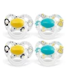 Medela Baby Schnuller Original 0-6 Monate DUO Signature 4 Stück In Gelb Und Türkis